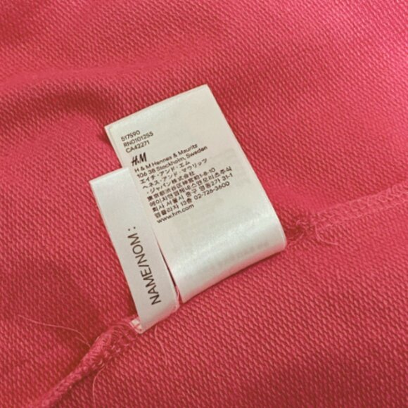 H&M Women's Hot Pink Dog Face Sweater Size Medium - Picture 4 of 5
